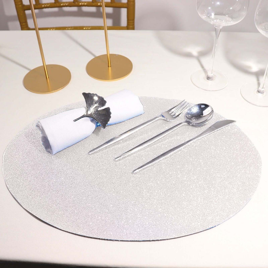 6 Pack Iridescent Sparkle Placemats, Table Mat
