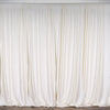 2 Pack Ivory Inherently Flame Resistant Scuba Polyester Curtain Panel Backdrops#whtbkgd