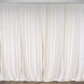 2 Pack Ivory Scuba Polyester Curtain Panel Durable Flame Resistant Backdrops Wrinkle Free#whtbkgd