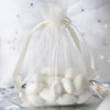 10 Pack | 4x6inch Ivory Organza Drawstring Wedding Party Favor Gift Bags
