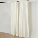 Ivory Polyester Photography Backdrop Curtains, Drapery Panels With Rod Pockets, 10ftx8ft - 130 GSM