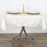 54x54 inch Ivory 200 GSM Seamless Premium Polyester Square Tablecloth