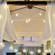 10ftx30ft Ivory Sheer Ceiling Drape Curtain Panels Durable Flame Resistant Fabric