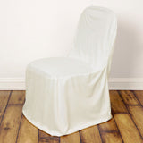 Ivory Stretch Slim Fit Scuba Chair Covers