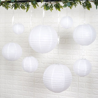 White Hanging Paper Lanterns - Add Elegance and Charm to Your Decor
