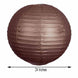 12 Pack | 24" Hanging Chocolate Paper Lanterns - Clearance SALE