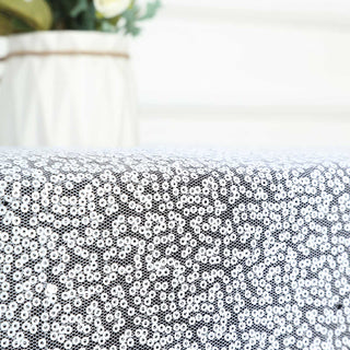 Enhance Your Wedding Table Decor with the 60"x60" Duchess Sequin Tablecloth Overlay
