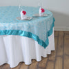 60" Overlay Embroider - Turquoise