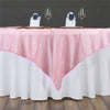 60inch | Coral Square Sheer Organza Table Overlays#whtbkgd