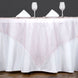 60inch | Blush / Rose Gold Square Sheer Organza Table Overlays#whtbkgd