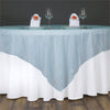 60'' | Turquoise Square Sheer Organza Table Overlays#whtbkgd