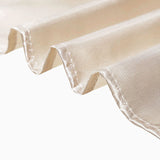 60x60 Beige Seamless Square Satin Tablecloth Overlay