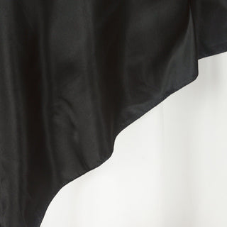 Transform Your Event with Black Square Satin Table Overlay