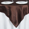 60"x 60" Square Satin Tablecloth Overlay#whtbkgd
