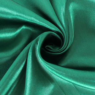 Create an Unforgettable Event with the Hunter Emerald Green Satin Table Overlay