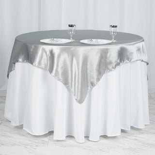 Versatile and Elegant Silver Table Overlay