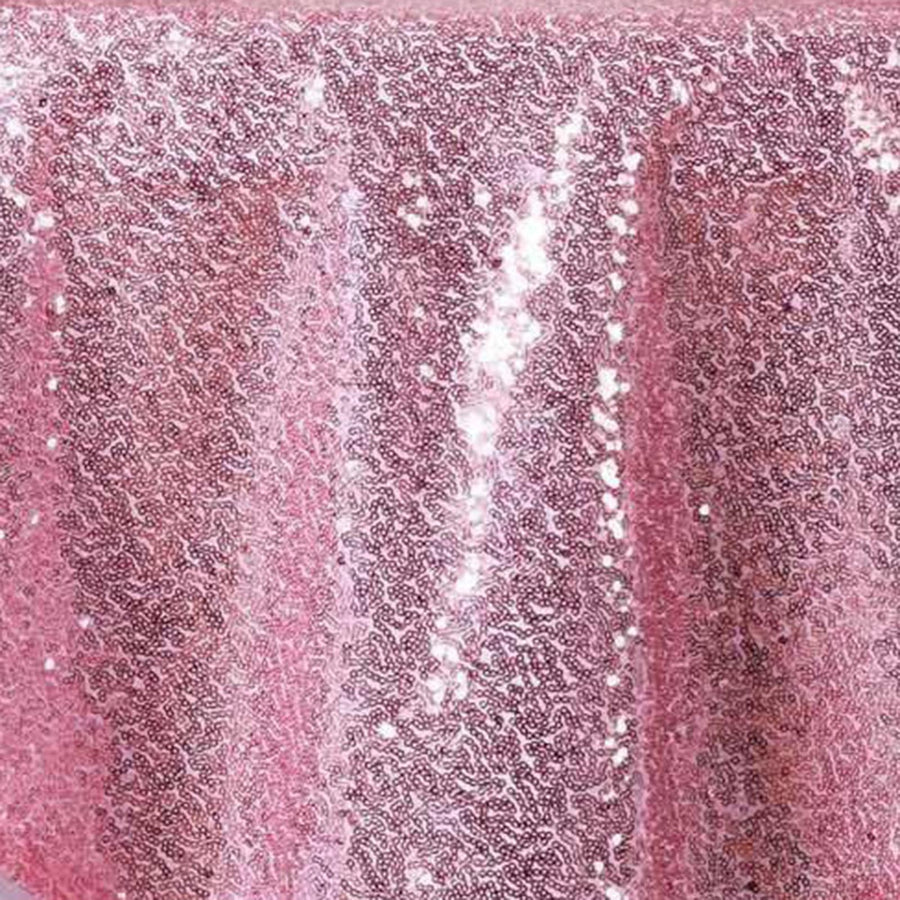 72" x 72" Pink Sequin Square Overlay#whtbkgd