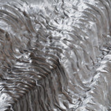 72"x72" Beverly Hills Waves Overlays - Silver Satin#whtbkgd