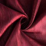 72x72Inch Burgundy Accordion Crinkle Taffeta Table Overlay, Square Tablecloth Topper#whtbkgd