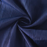 72x72Inch Navy Blue Accordion Crinkle Taffeta Table Overlay, Square Tablecloth Topper#whtbkgd