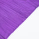 72inch x 72inch Purple Accordion Crinkle Taffeta Table Overlay, Square Tablecloth Topper