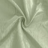 72x72inch Sage Green Accordion Crinkle Taffeta Table Overlay, Square Tablecloth Topper#whtbkgd