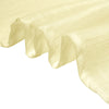 72x72 Ivory Linen Square Overlay | Slubby Textured Wrinkle Resistant Table Overlay