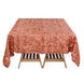72inch x 72inch Terracotta (Rust) 3D Leaf Petal Taffeta Fabric Table Overlay