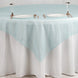 72" x 72" Light Blue Square Organza Overlay#whtbkgd
