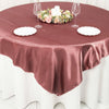 72inch x 72inch Cinnamon Rose Seamless Satin Square Table Overlay#whtbkgd