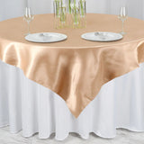 72x72inch Nude Seamless Satin Square Table Overlay#whtbkgd