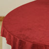 72x72Inch Burgundy Premium Velvet Table Overlay, Square Tablecloth Topper