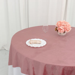 Transform Your Tablescapes with the Dusty Rose Velvet Table Overlay
