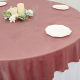 72x72Inch Dusty Rose Premium Velvet Table Overlay, Square Tablecloth Topper