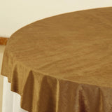 72x72Inch Gold Premium Velvet Table Overlay, Square Tablecloth Topper