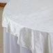 72x72Inch Ivory Premium Velvet Table Overlay, Square Tablecloth Topper
