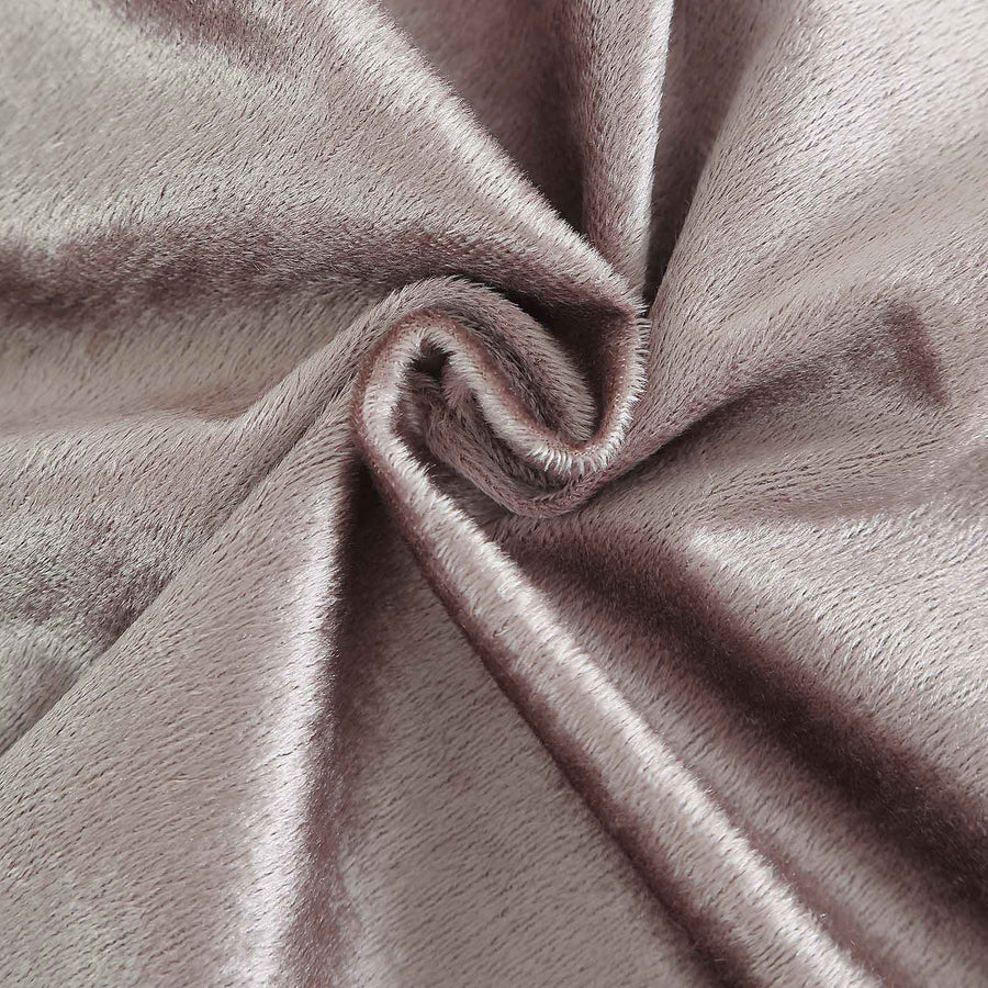 72x72Inch Mauve Premium Velvet Table Overlay, Square Tablecloth Topper#whtbkgd