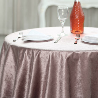 Make a Statement with the Mauve Velvet Table Overlay