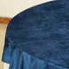 72x72Inch Navy Blue Premium Velvet Table Overlay, Square Tablecloth Topper
