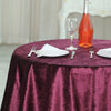 72x72inch Eggplant Premium Soft Velvet Table Overlay, Square Tablecloth Topper