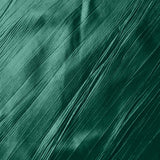 90x90inches Accordion Crinkle Taffeta Table Overlay - Hunter Emerald Green#whtbkgd
