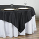 90inch Black Seamless Square Polyester Table Overlay