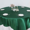 90inch | Hunter Emerald Green Satin Overlay | Seamless Square Table Overlay