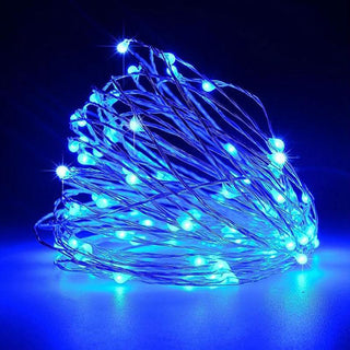 Brighten Up Your Space with 90" Blue Starry Bright 20 LED String Lights