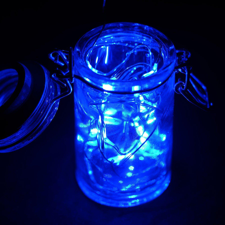 90inch Blue Starry Bright 20 LED String Lights, Battery Operated Micro Fairy Lights