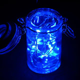 90inch Blue Starry Bright 20 LED String Lights, Battery Operated Micro Fairy Lights