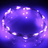 90inch Purple Starry Bright 20 LED String Lights, Battery Operated Micro Fairy Lights