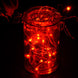 90inch Red Starry Bright 20 LED String Lights, Battery Operated Micro Fairy Lights