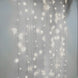 5ftx8ft Cool White 192 LED Icicle Curtain Fairy String Lights with 8 Modes