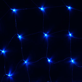 Add a Touch of Glam with Bright Blue LED Fish Net Lights